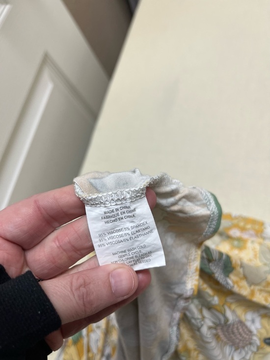 O'Neill L yellow floral faux wrap mini dress - Picture 8 of 13